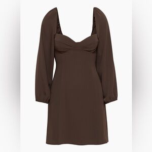 Aritzia Wilfred Novella Dress in brown